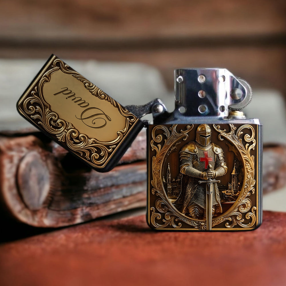 Knight Of God - Personalized Christian Lighter