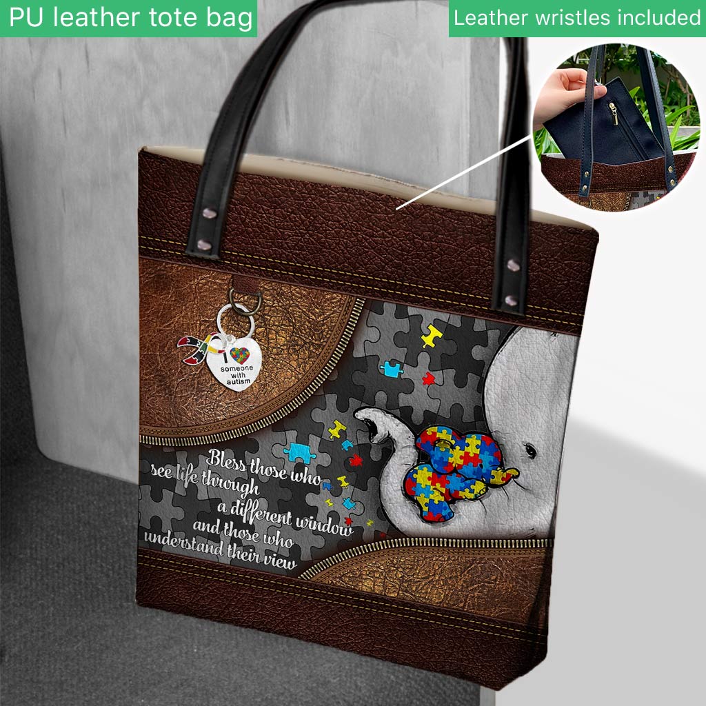Autism Awareness : Bless Those Who See Life Through A Different Window - Tote Bag 0921