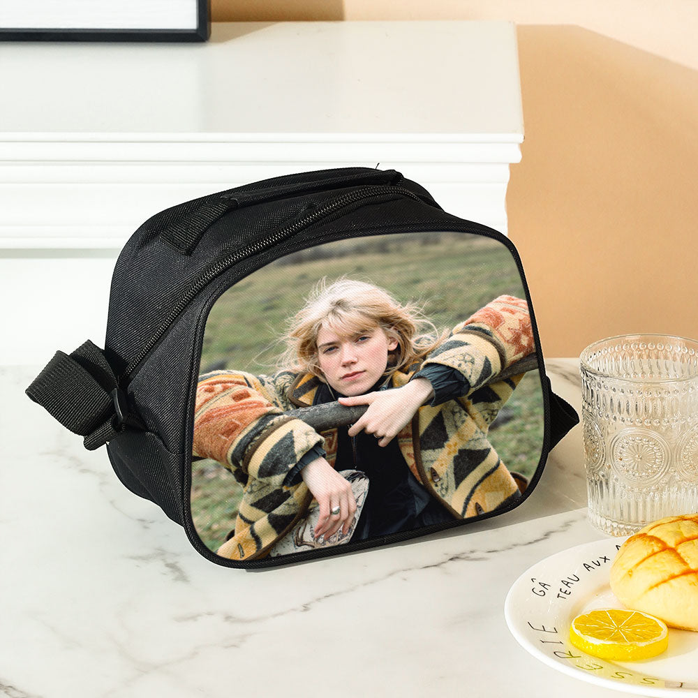 Custom Photo Lunch Box - gift for anyone, dog lover, cat lover - Personalized Insulation Lunch Bag