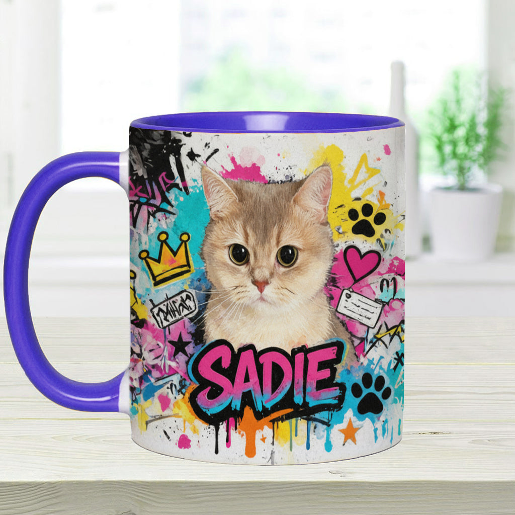Custom Any Pet Photo - Personalized Dog Accent Mug