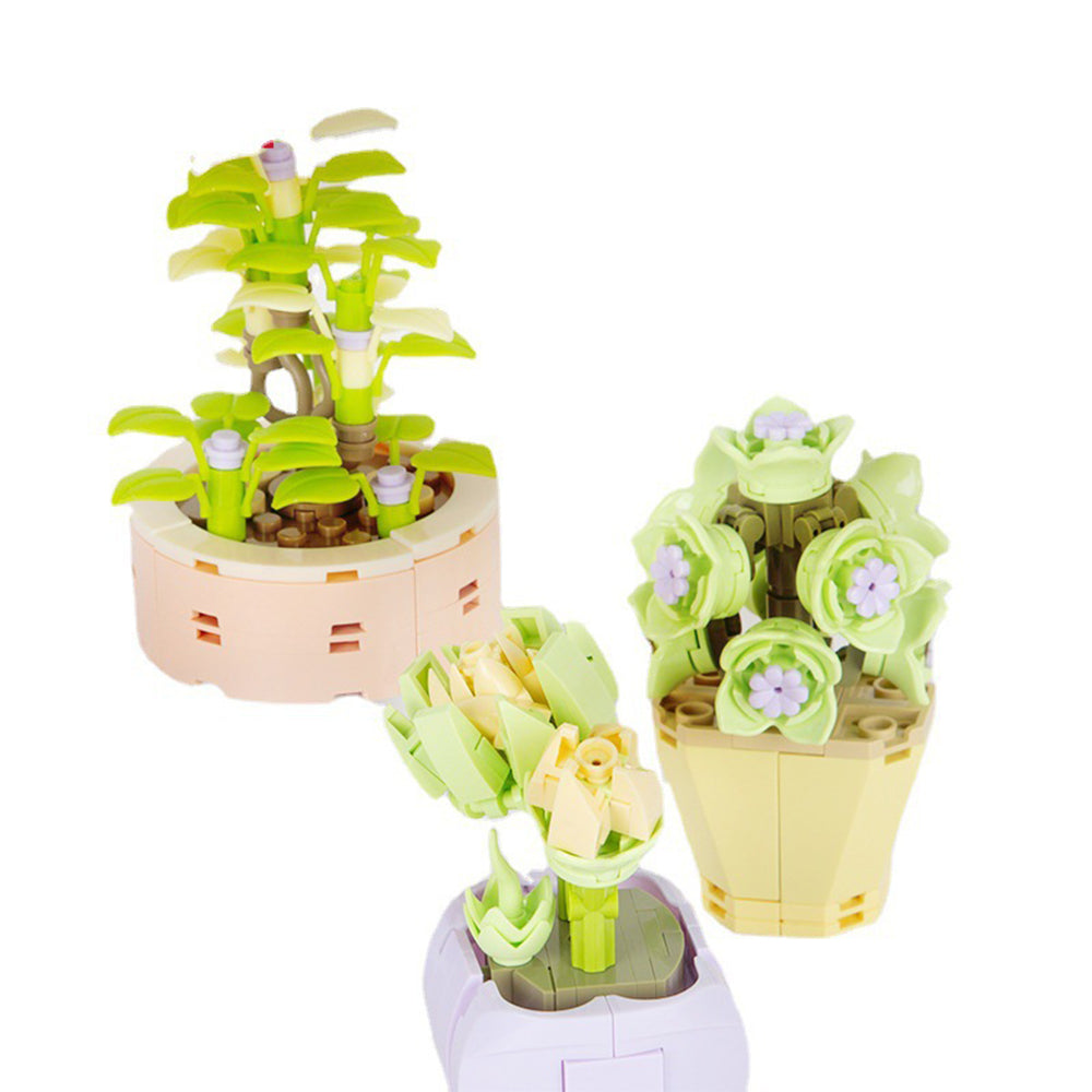 Botanical Flower Building Bricks - Personalized Botanical Flower Building Bricks