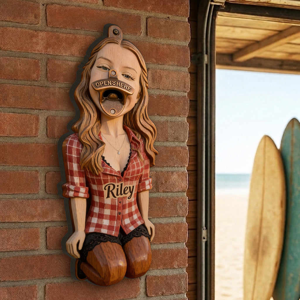 Insert Here - Personalized Spicy Couple Wall Bottle Opener
