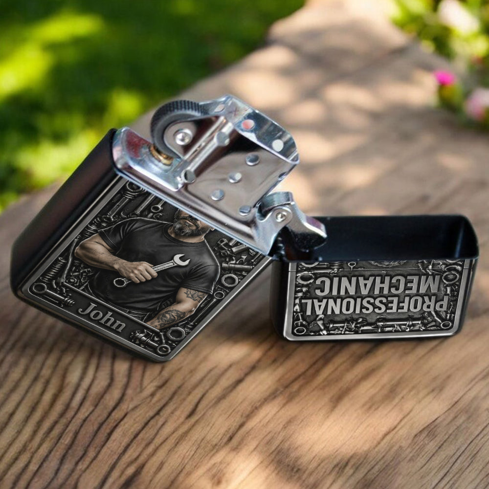Garage Boss - Gift For Husband, For Father - Personalized Mechanic Lighter