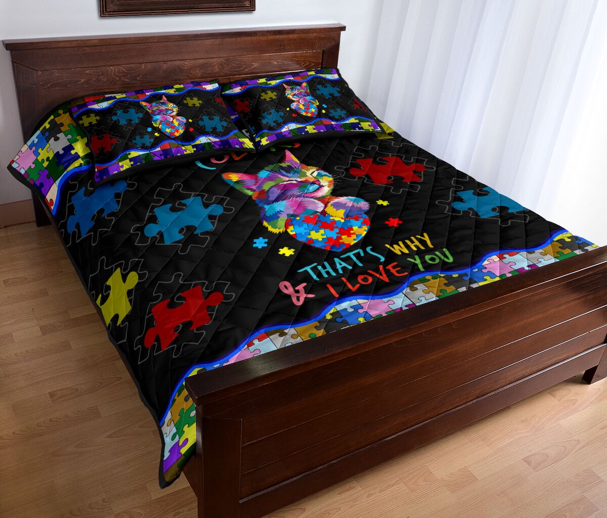 I See Your True Colors Autism Awareness Quilt Set 0622