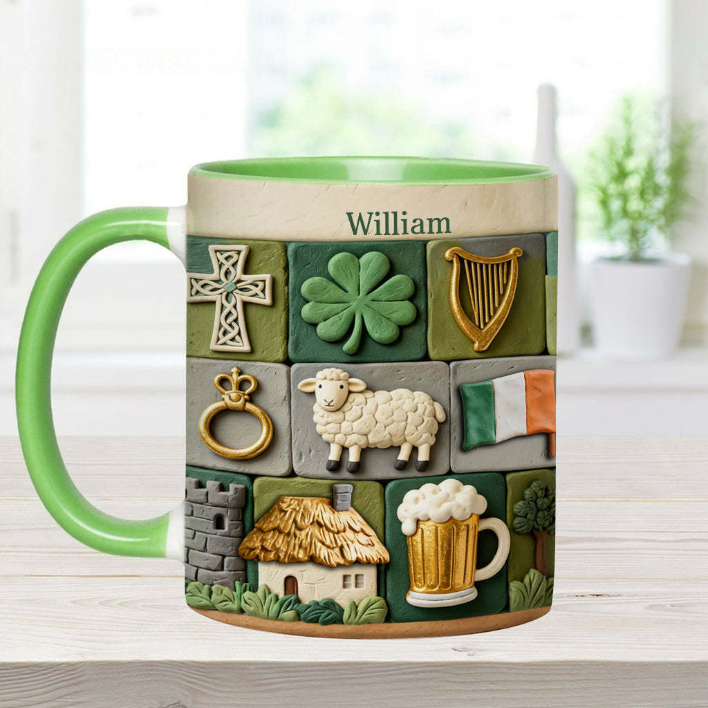 Irish Heritage - Personalized Irish Accent Mug & Coaster