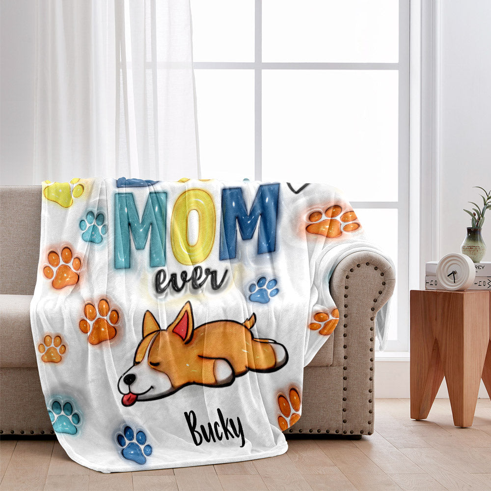 Best Dog Dad/ Mom Ever - Personalized Dog Blanket