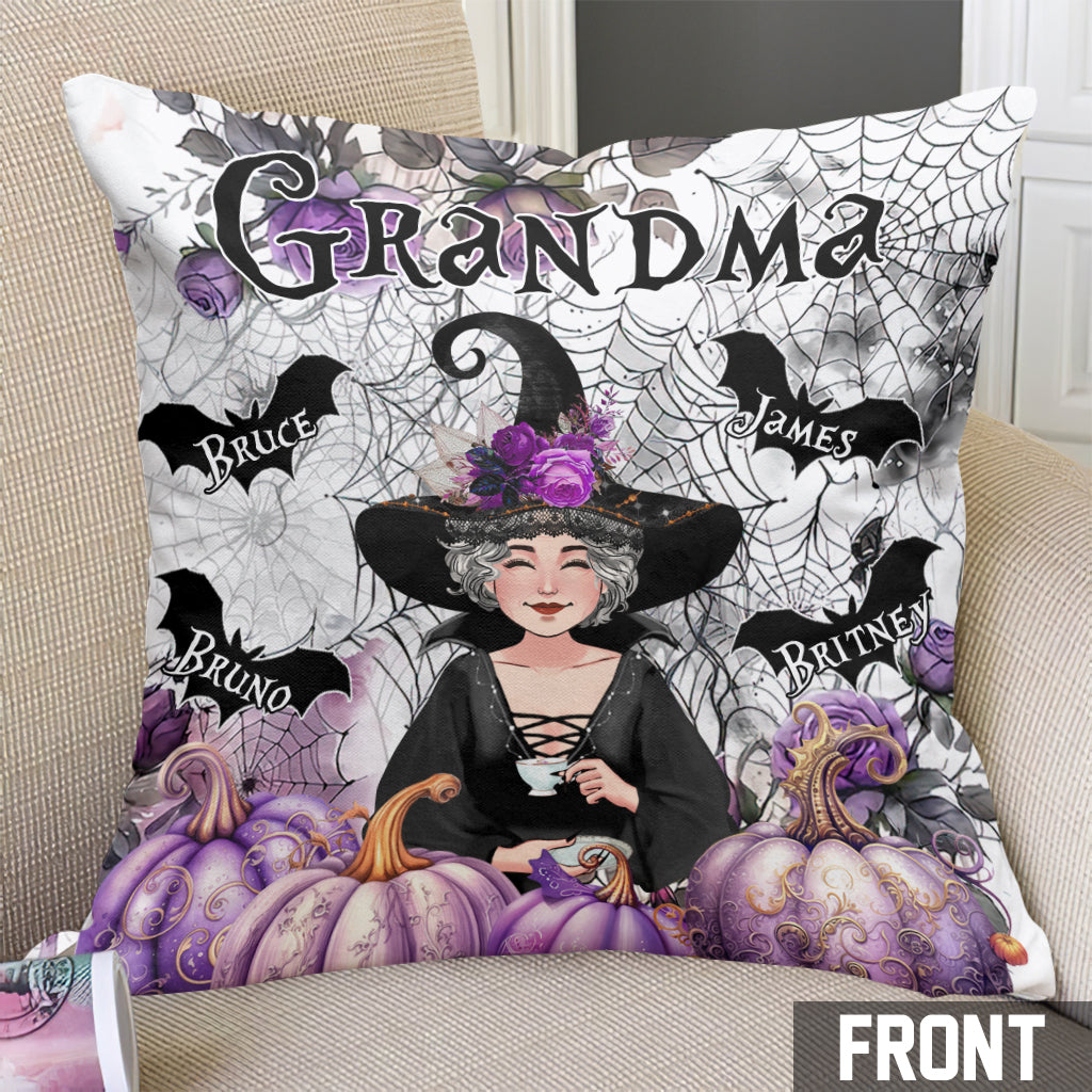 Grandma Witch - Personalized Grandma Throw Pillow
