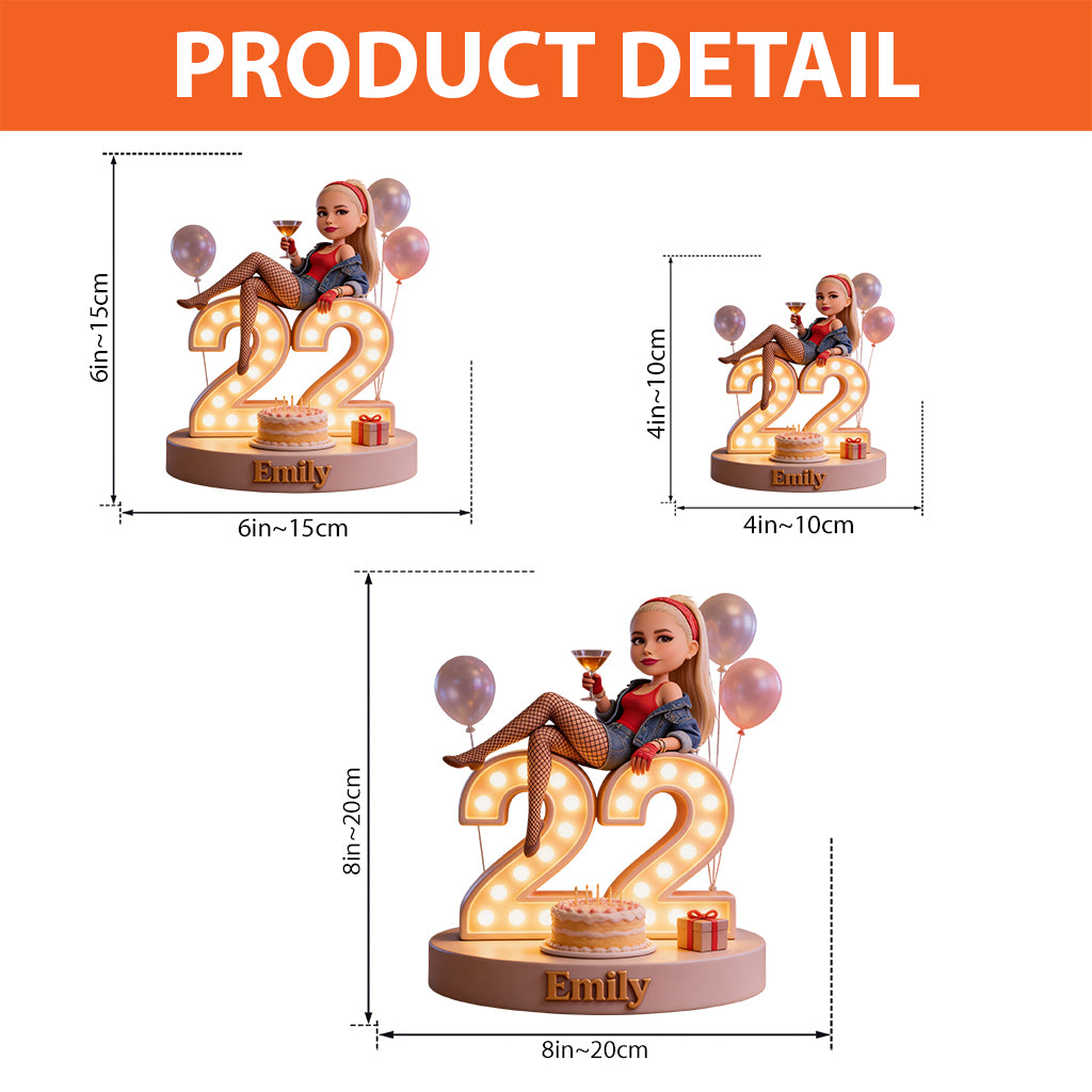 Any Drink, Custom Frome Photo - Personalized Birthday Custom Shaped Acrylic Plaque