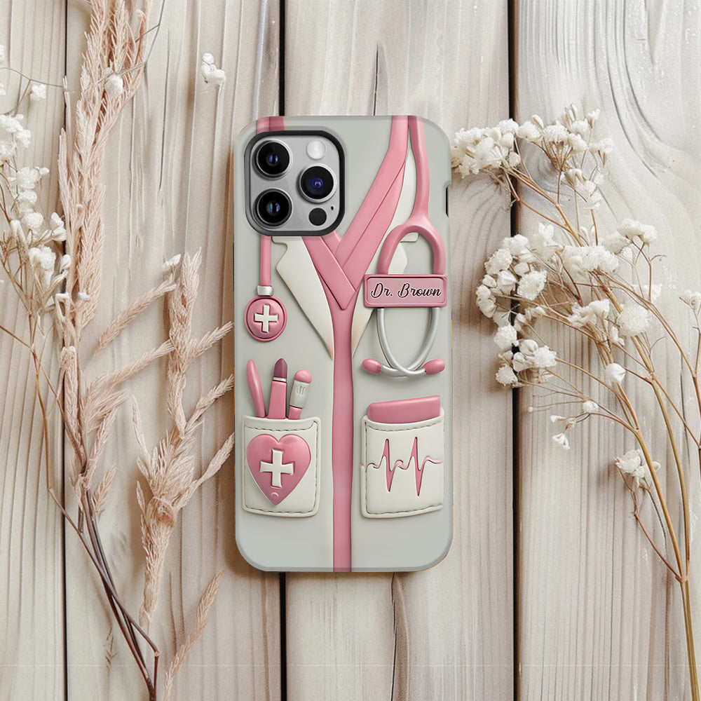 Celebrate Everyday Heroes With Medical Professional Gifts - Personalized Nurse Full Print Phone Case