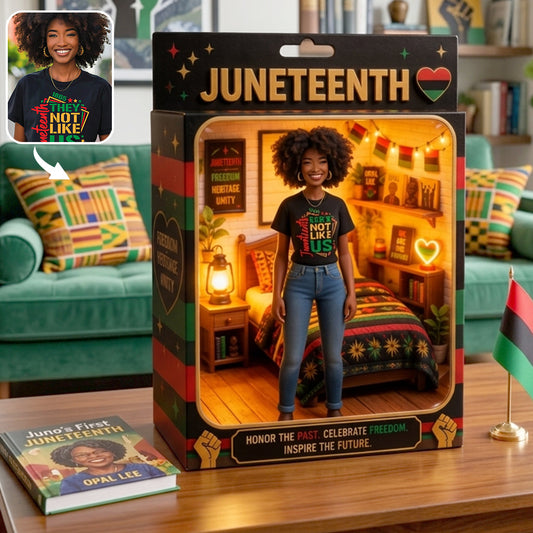 Happy Juneteenth - Personalized Juneteenth Acrylic Display Box