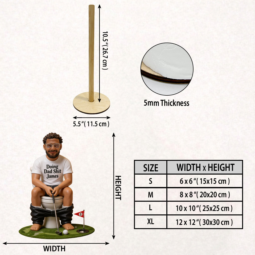 Best Time To Play Golf - Personalized Golf Paper Towel Stand