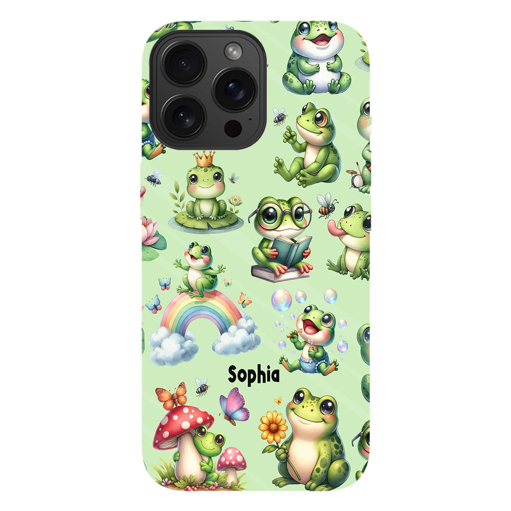 Just A Girl Who Loves Frogs - Personalized Frog Full Print Phone Case