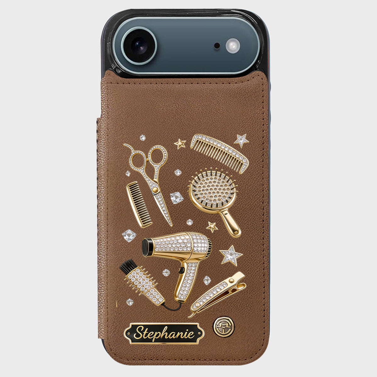 Hairdresser Scissors Salon Decor - Personalized Hairdresser Wallet Phone Case