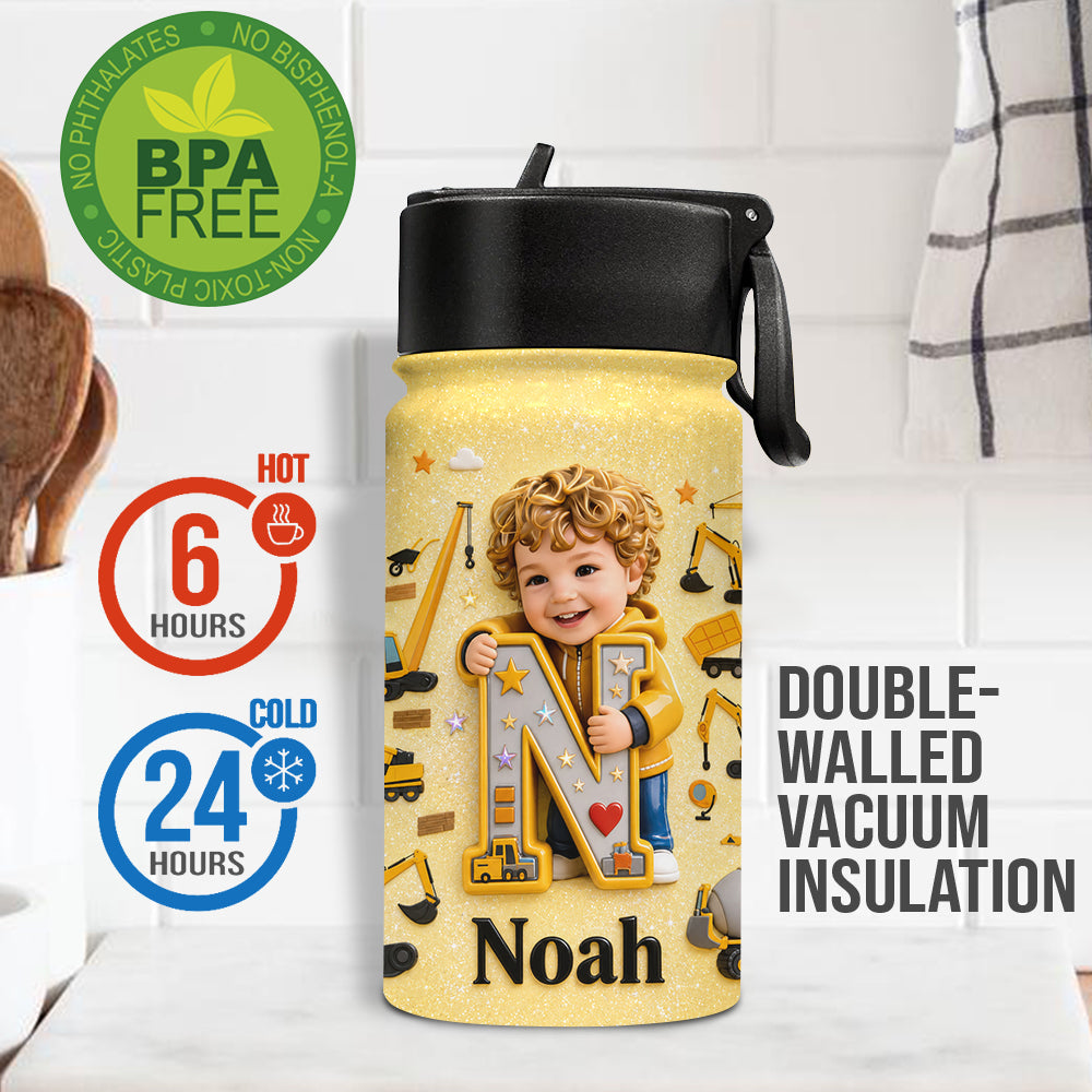 Custom Any Photo - Personalized Kids Water Bottle