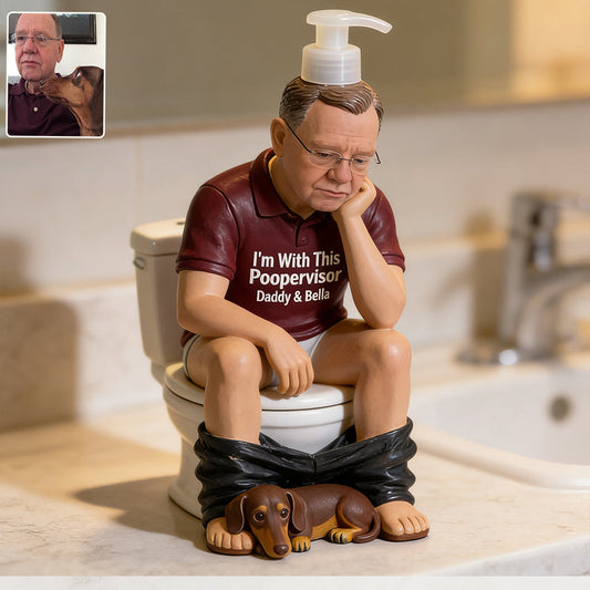Funny Dog Dad/ Dog Mom Moment - Personalized Dog Pump Dispenser