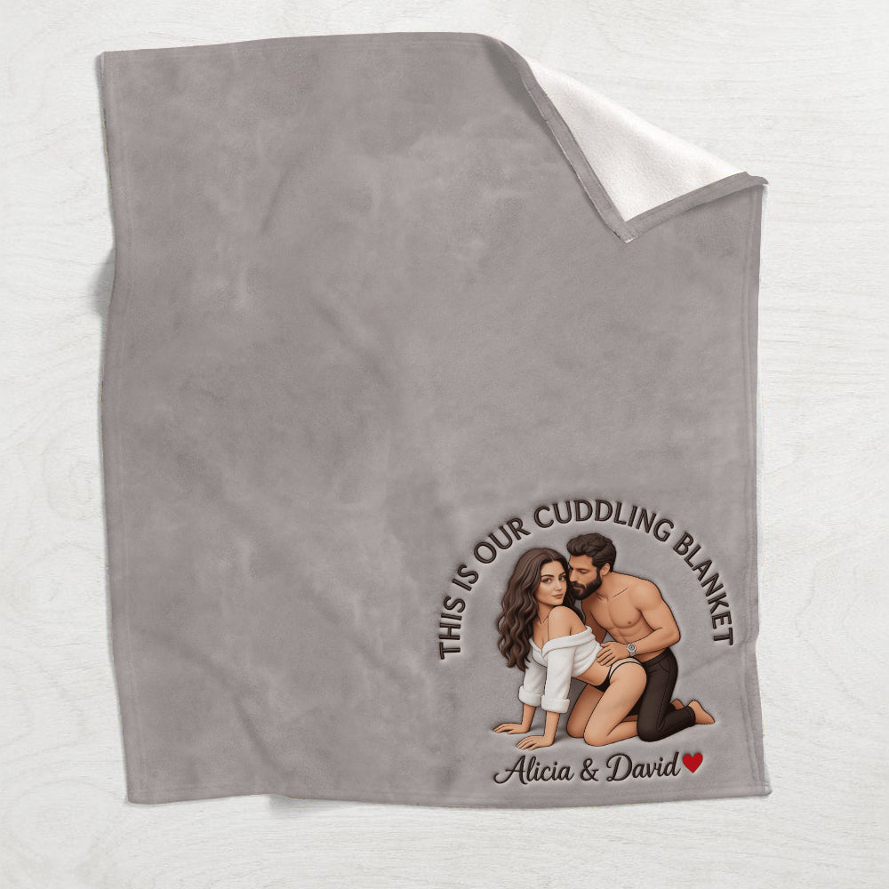 I Love You Forever - Personalized Spicy Couple Blanket