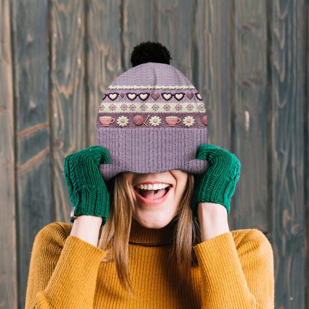 Grandma Mom - Personalized Grandma Beanie Hat