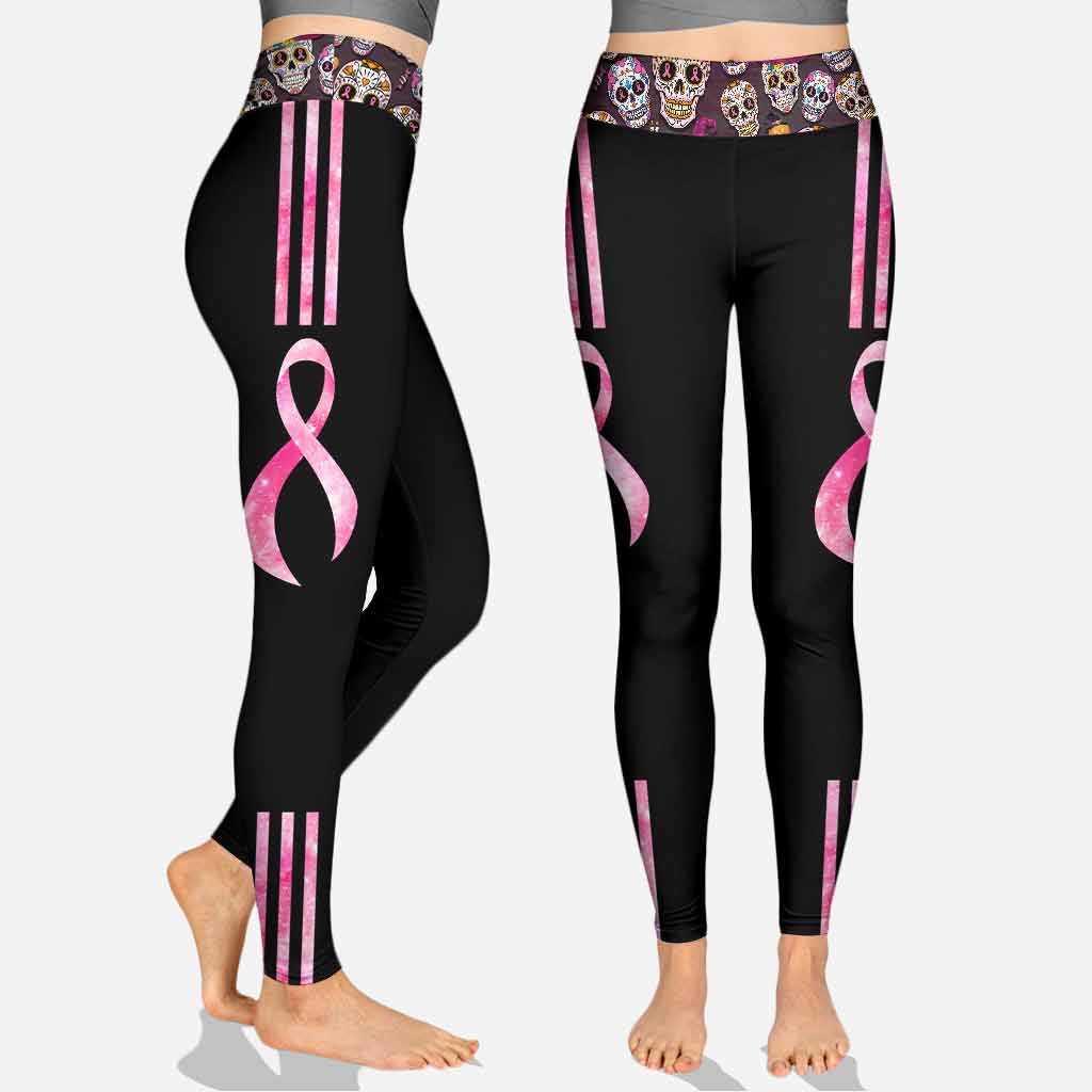 Faith Hope Love - Breast Cancer Awareness Leggings And Hollow Tank Top