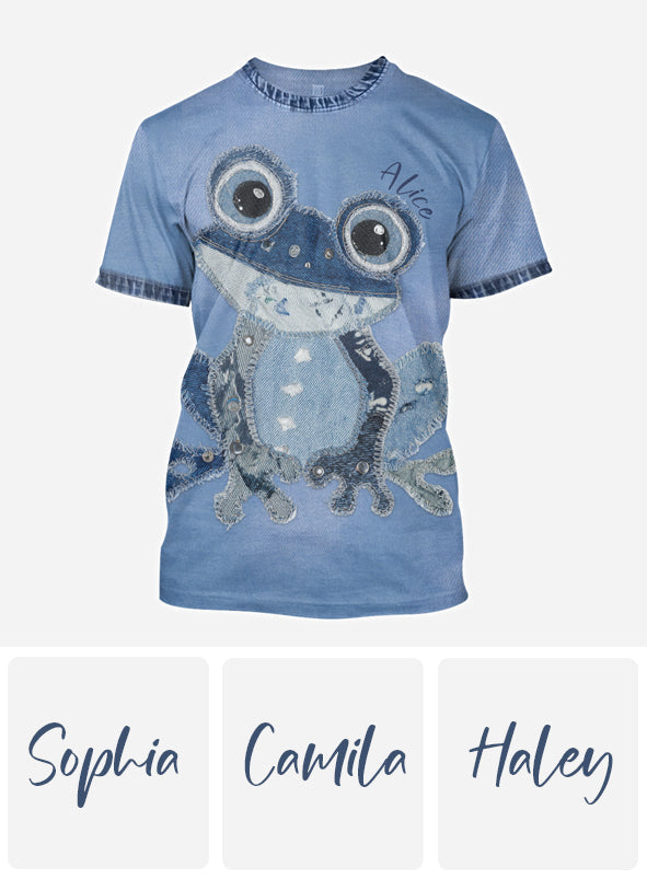 Cute Frog - Personalized Frog All Over Shirt