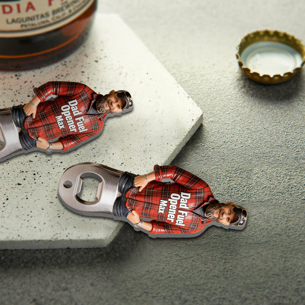 Dad Fuel - Personalized Father Bottle Opener
