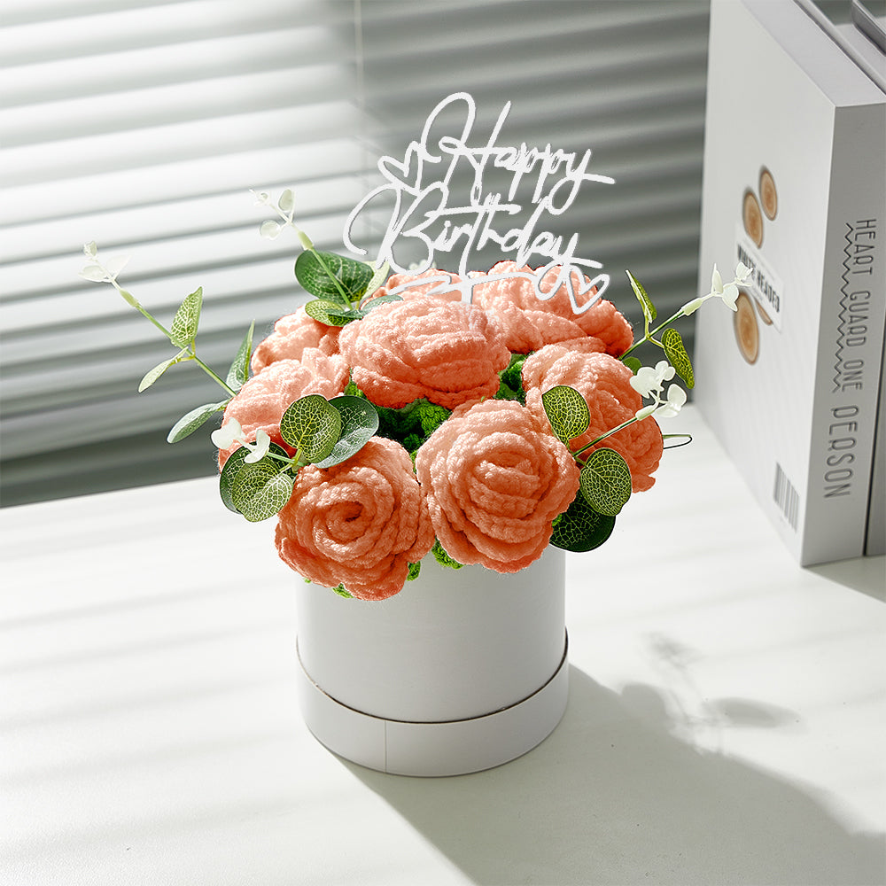 Congratulations Graduate - Personalized Graduation Crochet Flowers Graduation Gift Box