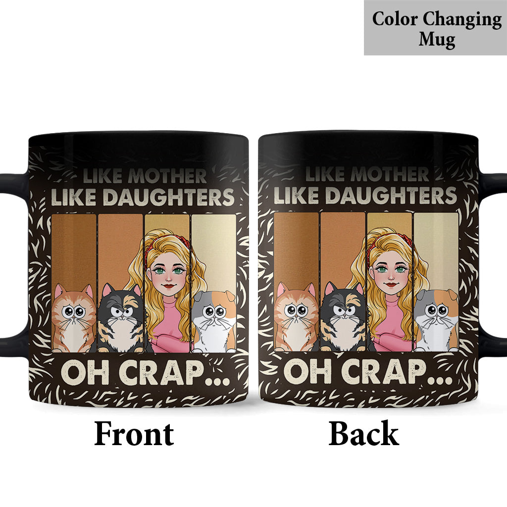 Like Mother Father Like Daughter Son Cats Dogs Pet Lover - Personalized Cat Mug