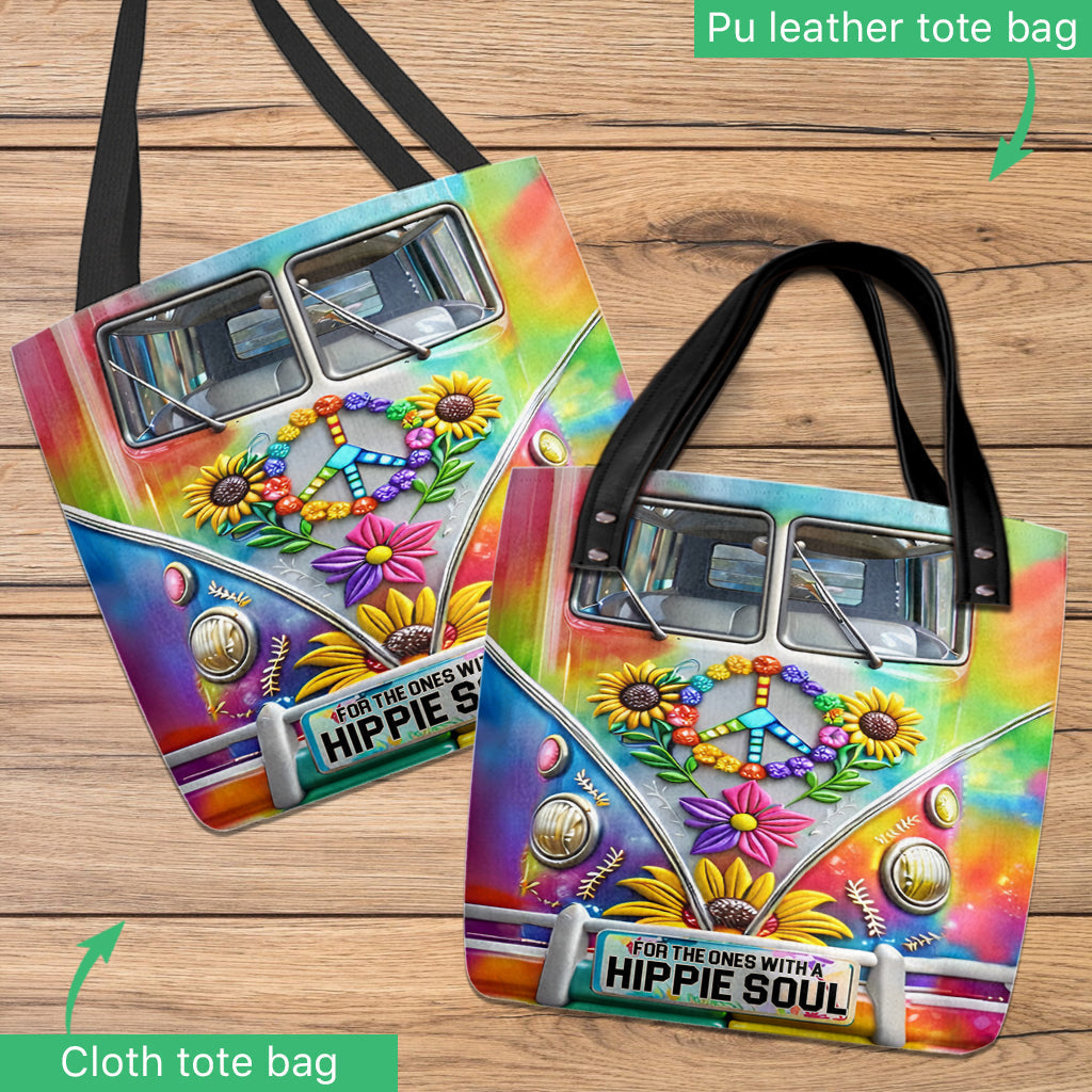 Hippie Style, Hippie Van - Personalized Hippie Tote Bag