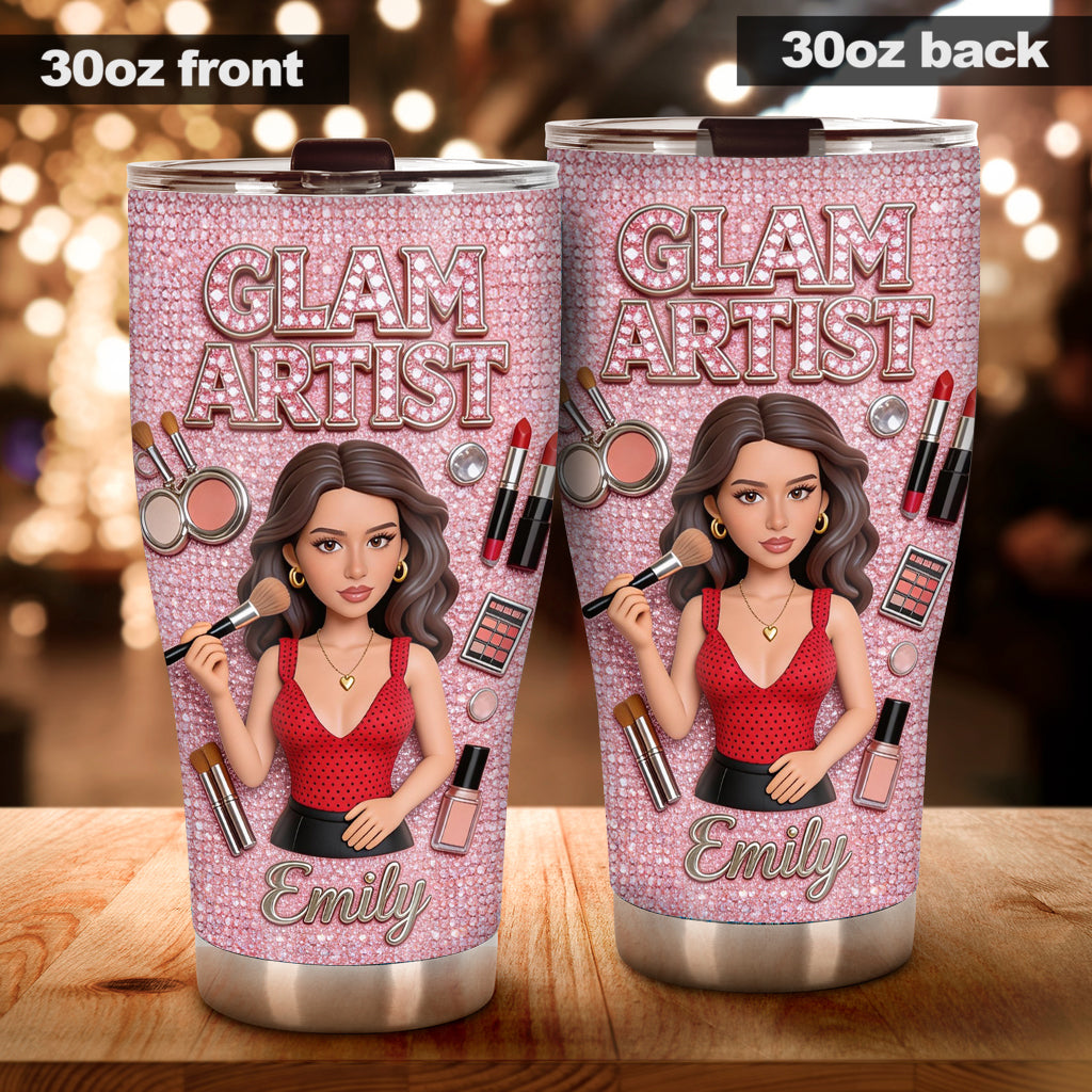 Custom Any Photo - Personalized Makeup Tumbler