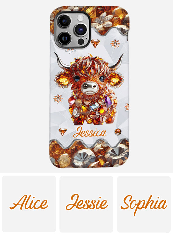 Just A Girl Who Loves Highland Cows - Personalized Full Print Phone Case
