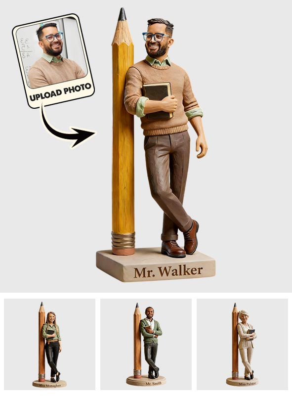 Custom From Any Photo - Personalized Teacher Custom Shaped Acrylic Plaque