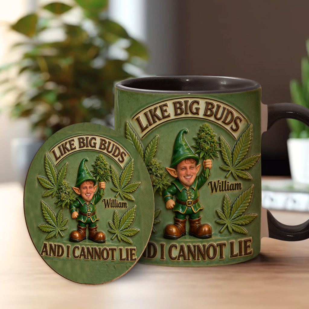 I Like Big Buds - Personalized Weed Accent Mug & Coaster