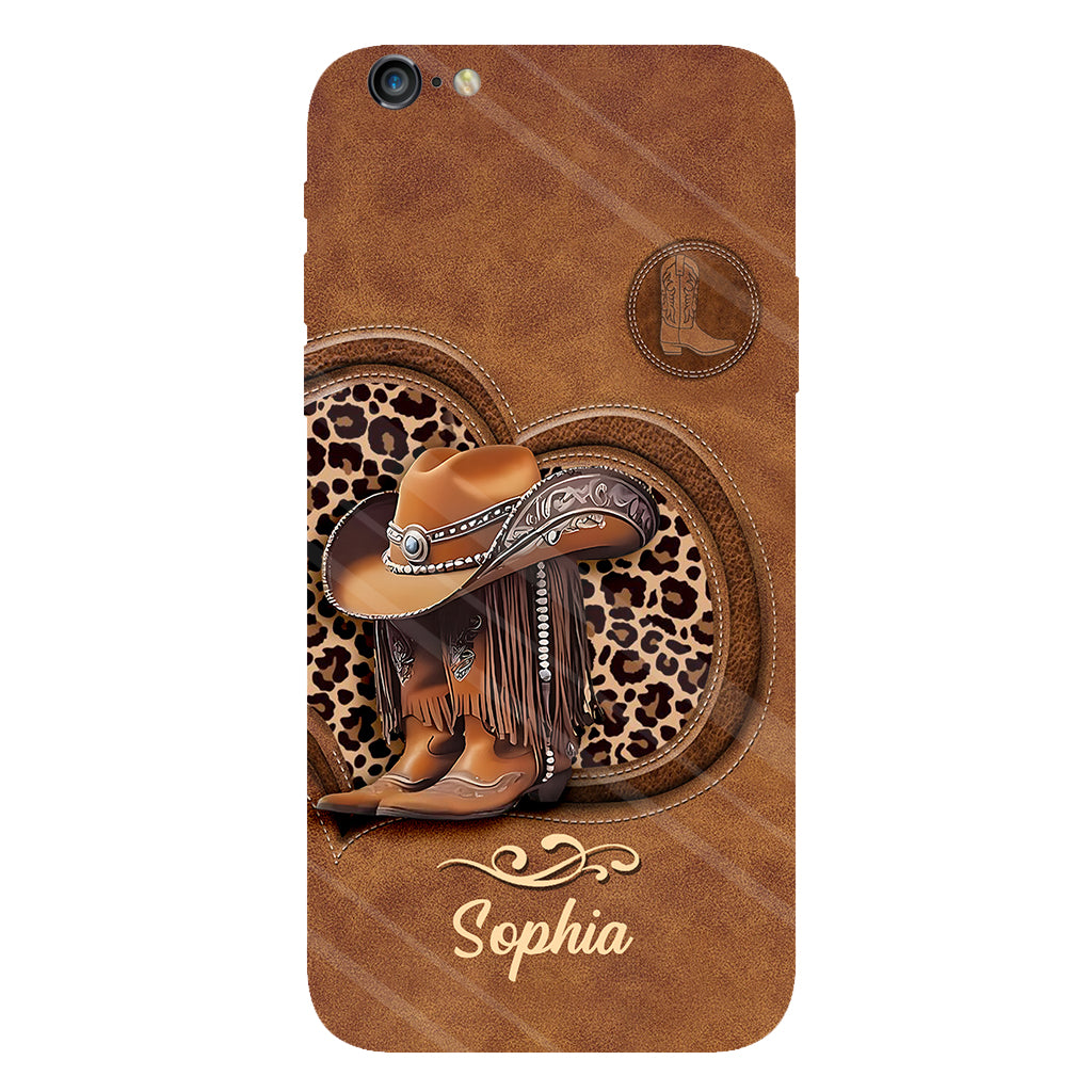 Cowgirl Boots - Personalized Cowgirl Full Print Phone Case