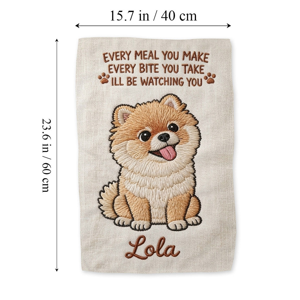 Funny Pet Kitchen Towel - Personalized Dog Towel