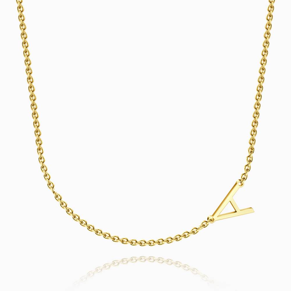 One Letter - Personalized S925 Silver/14k Gold Letter Necklace