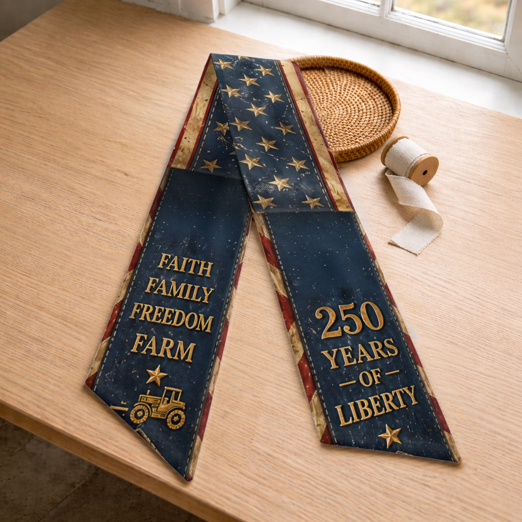 Celebrate 250th Anniversary, Highland Cow Lovers, Farmer Gift - Personalized Highland Cow Shaped Wood Sign With Sash