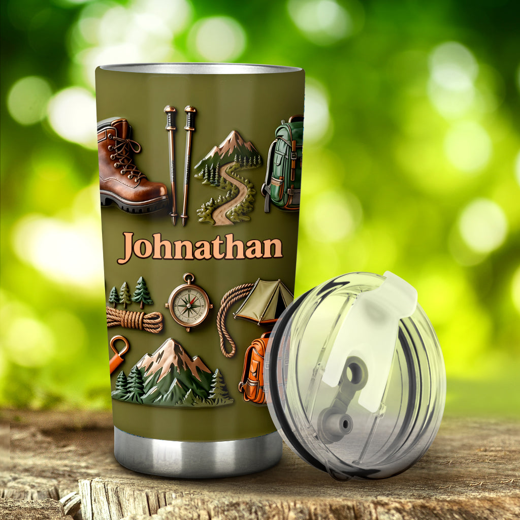 Hiking Makes Me Happy - Personalized Hiking Tumbler