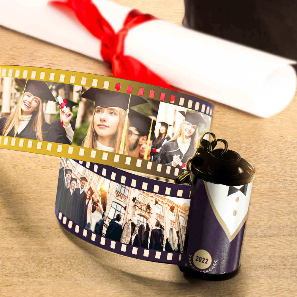 Personalized Graduation Photo Film Roll Keychain