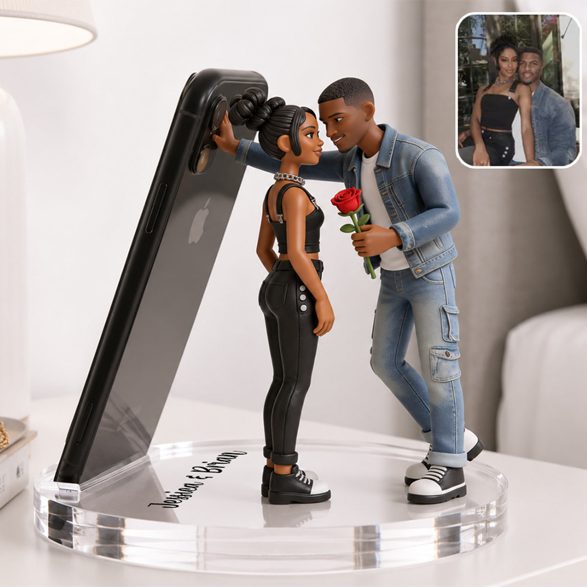 I Love You - Personalized Couple Phone/ Tablet Holder Stand