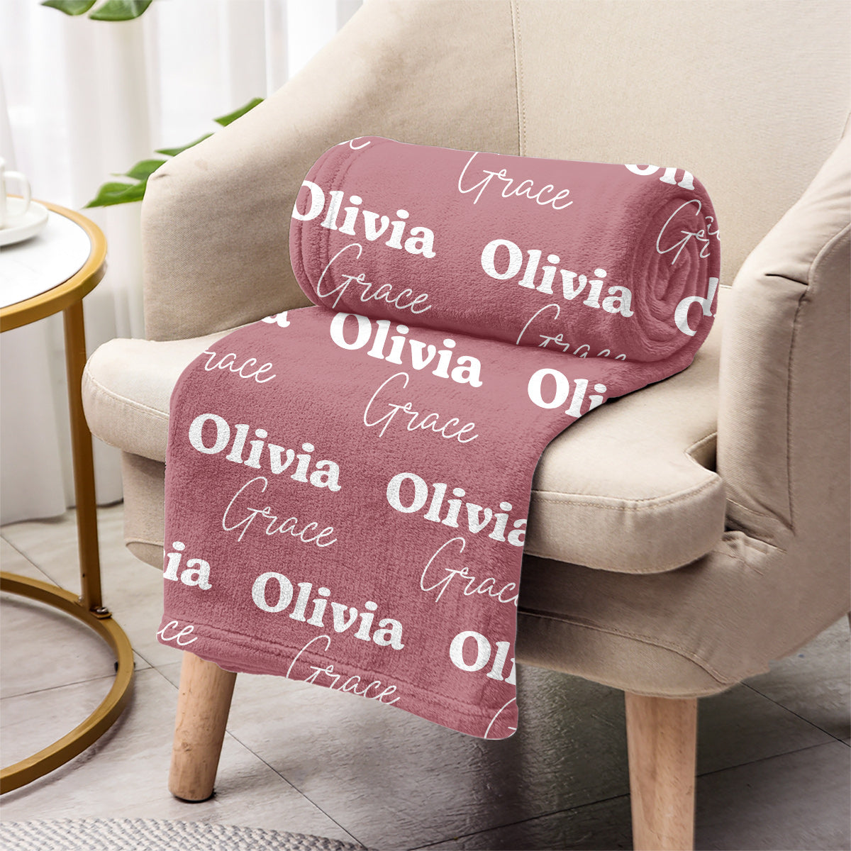 Custom Name Pattern - Personalized Aunt Blanket