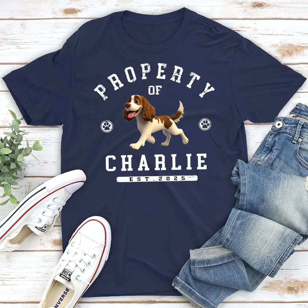 Custom Class Tee for Pet Parents - Proudly Owned by Your Pup, Fun Dog Lover Gift