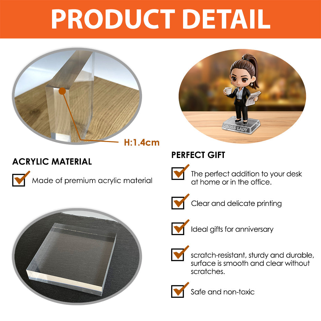 Custom Photo and Preview Instantly - Personalized Colleague Custom Shaped Acrylic Plaque