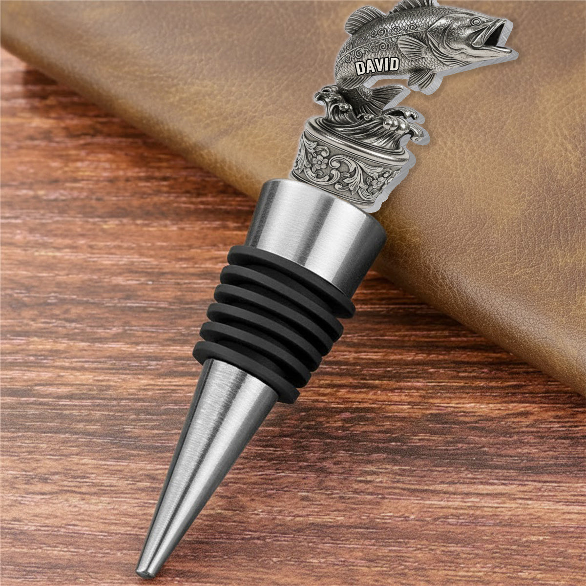 Drinking And Fishing - Personalized Fishing Bottle Stopper