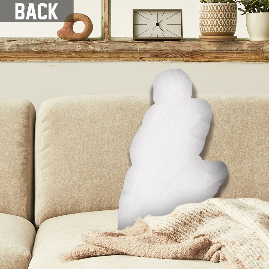 Custom Photo Humanoid - Personalized Step Dad Shaped Pillow