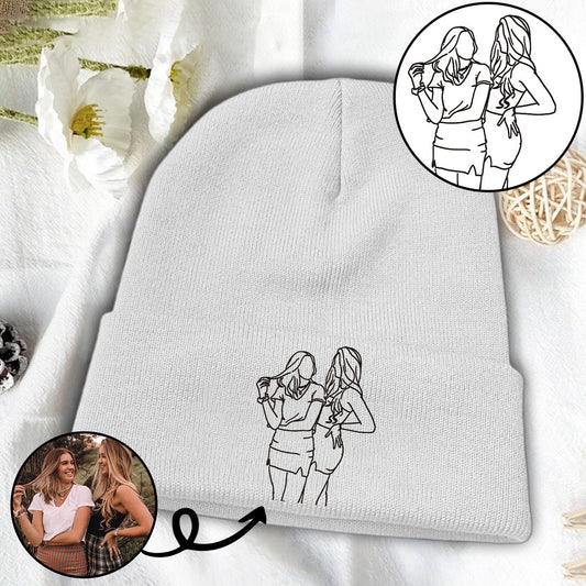 Custom Photo - Personalized granddaughter Embroidered Beanie