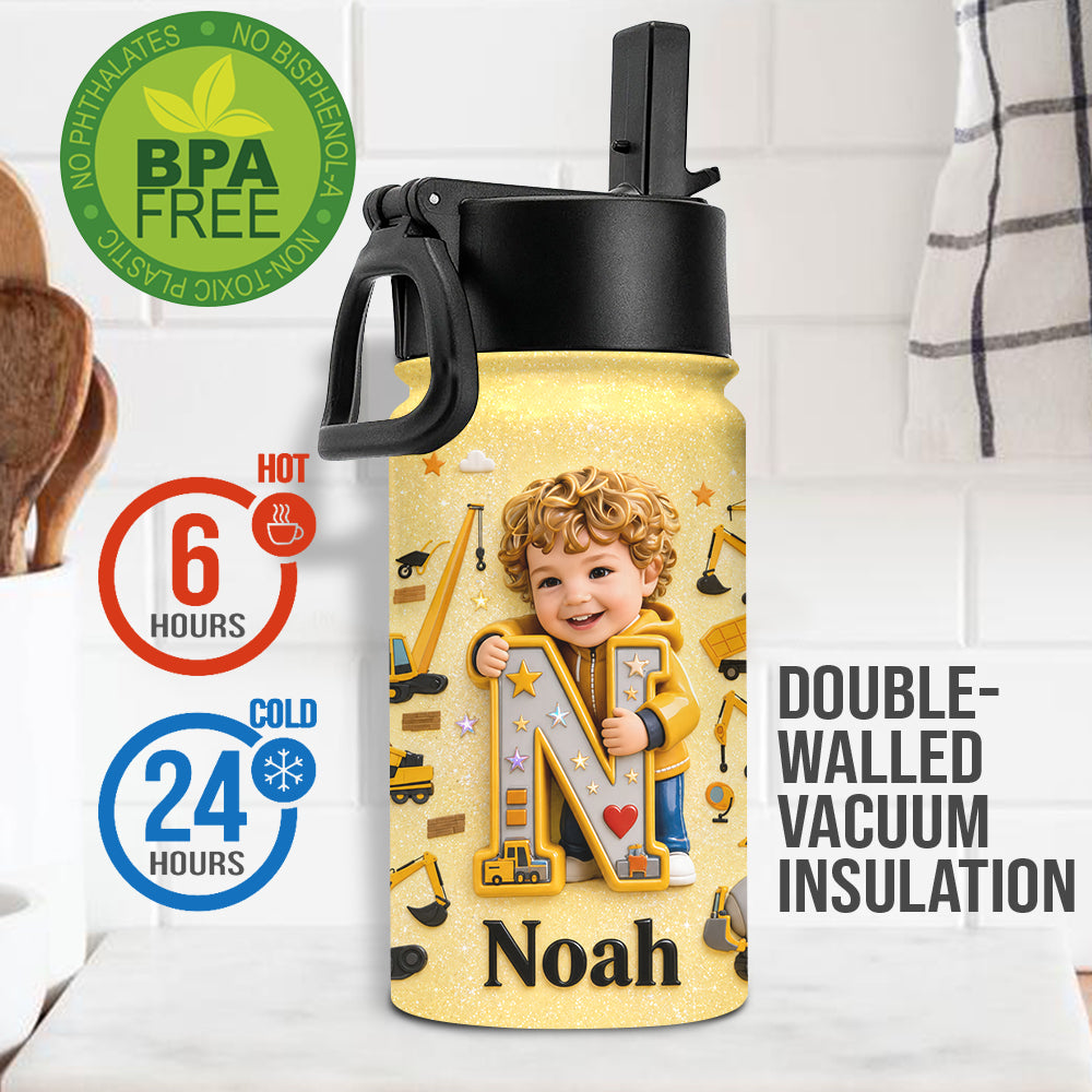 Custom Any Photo - Personalized Kids Water Bottle