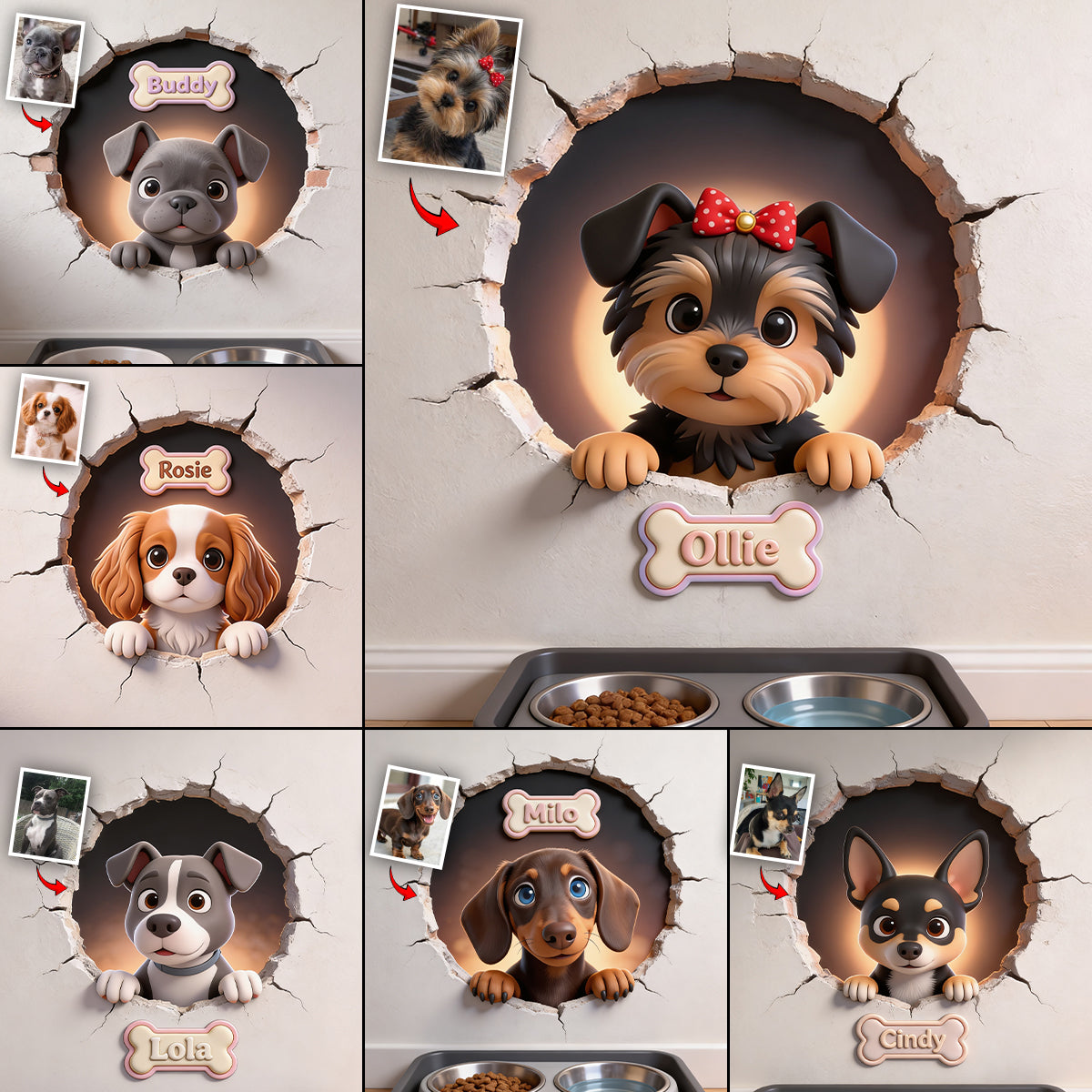Custom Any Photo - Personalized Dog Wall Decal
