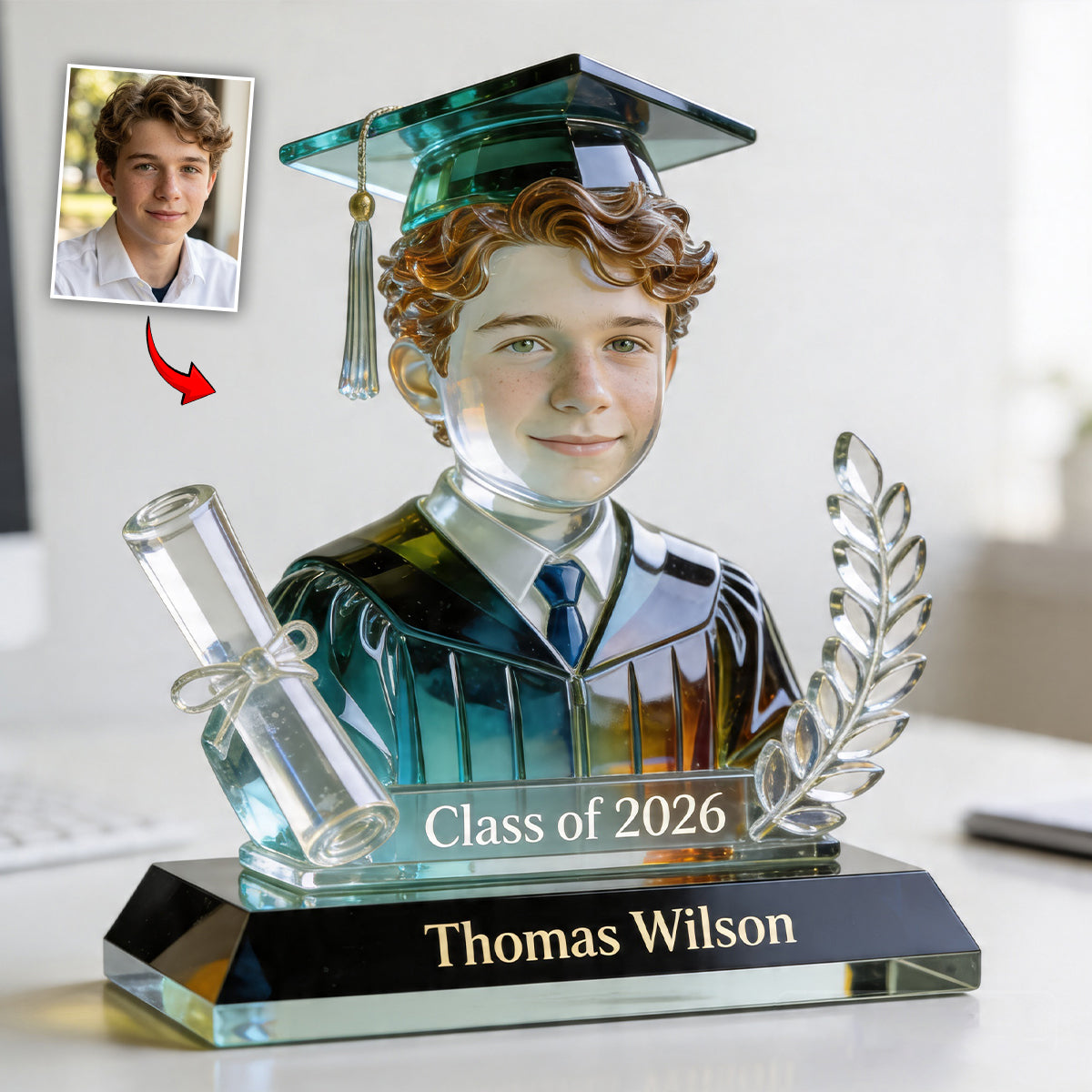 Custom Any Photo - Personalized Graduation Custom Shaped Acrylic Plaque