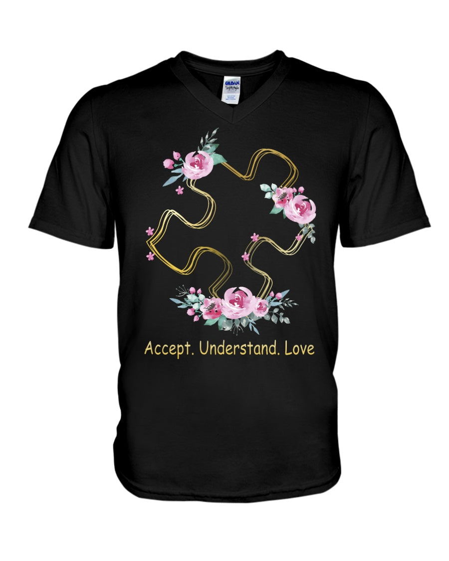 Accept Understand Love - Autism Awareness T-shirt and Hoodie 0520