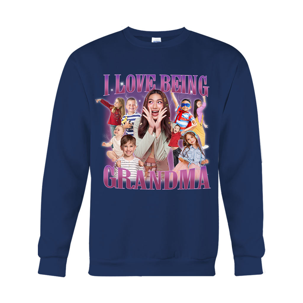 I Love Being Grandma/ Nana/ Mimi/ Gigi... - Personalized Grandma T-shirt And Hoodie