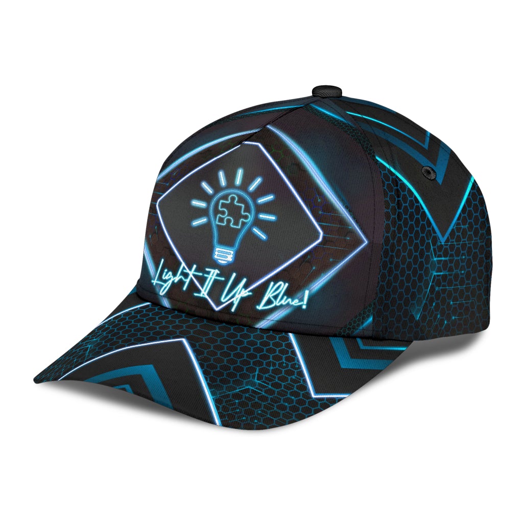 Autism Light It Up Blue - Autism Awareness Classic Cap 0921